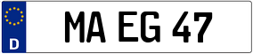 Trailer License Plate